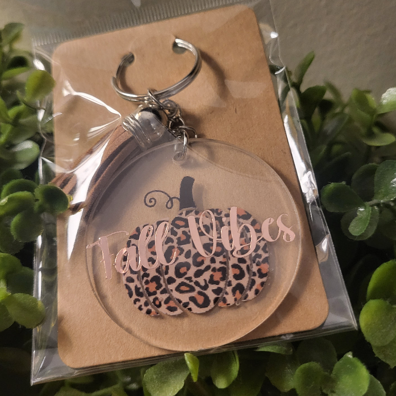 SALE-Fall Vibes- Fall Key Chain  Main Image